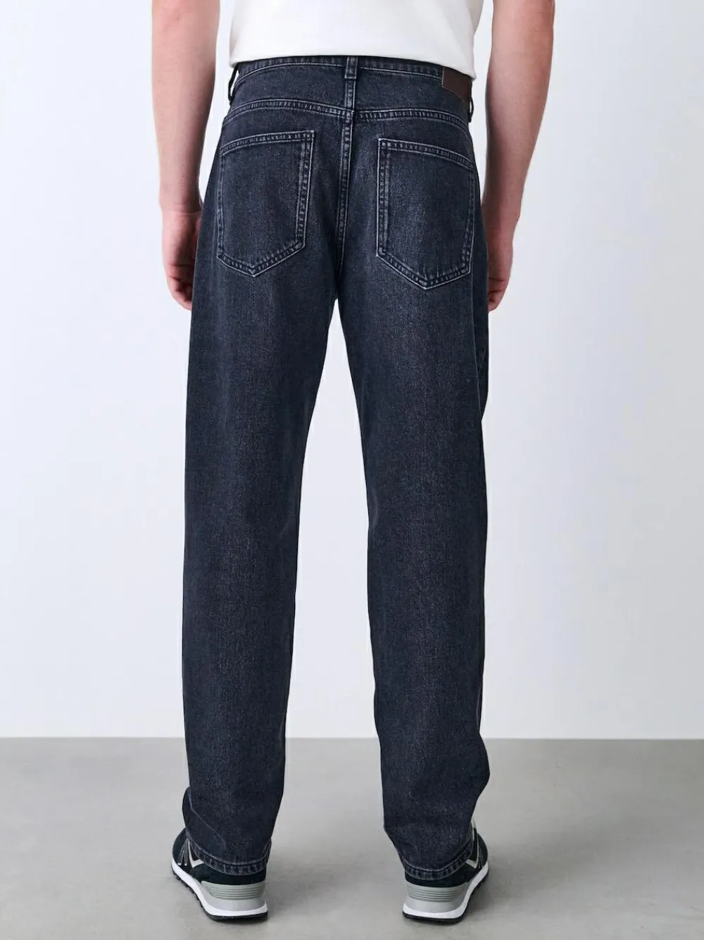 Sale Next Relaxed Tapered Fit Vintage Wash Denim Jeans Black
