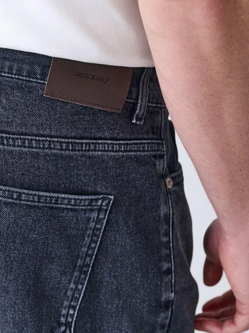 Sale Next Relaxed Tapered Fit Vintage Wash Denim Jeans Black