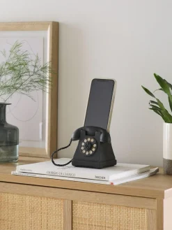 New Next Black Retro Mobile Phone Holder