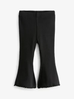 Best Next Black Rib Flare Leggings (3mths-7yrs)