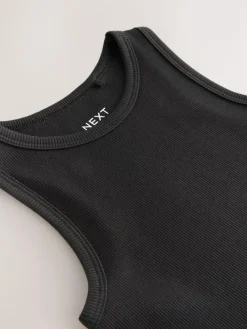 Clearance Next Rib Vest (3-16yrs) Black