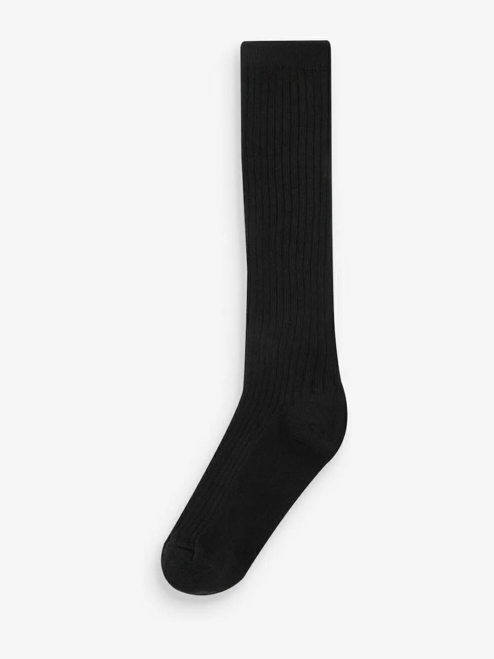 Sale Next 5 Pack Cotton Rich Knee High Socks Black Ribbed