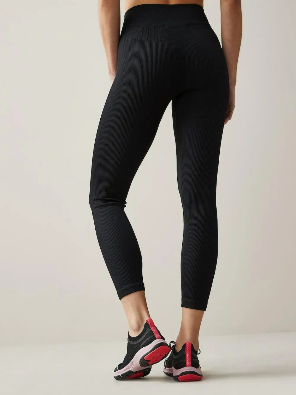 Sale Next Black Ribbed Seamless High Waist Leggings