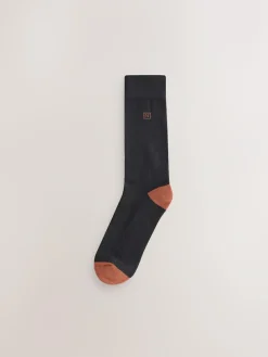 Clearance Next Black Rich Heel Cushioned Sole Comfort Socks