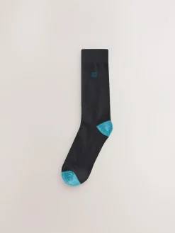 Clearance Next Black Rich Heel Cushioned Sole Comfort Socks