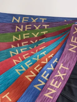 Next Black Rich Marl Waistband A-Front Boxers 10 Pack^ Underwear|Underwear