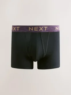 Next Black Rich Marl Waistband A-Front Boxers 10 Pack^ Underwear|Underwear