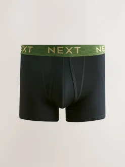 Next Black Rich Marl Waistband A-Front Boxers 10 Pack^ Underwear|Underwear