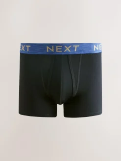 Next Black Rich Marl Waistband A-Front Boxers 10 Pack^ Underwear|Underwear