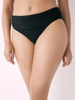 Next Black Roll Top Bikini Bottoms^Women Swimwear