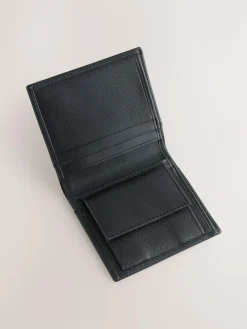 Next Black Saffiano Leather Swirly N Bifold Wallet^ Wallets