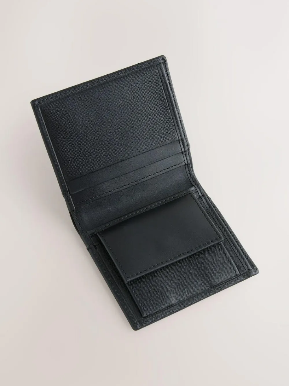 Next Black Saffiano Leather Swirly N Bifold Wallet^ Wallets
