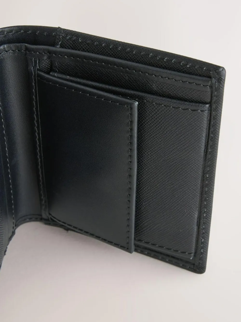 Next Black Saffiano Leather Swirly N Bifold Wallet^ Wallets