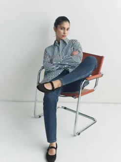 Next Forever Comfort Round Toe Buckle Detail Mary Jane Shoes^Women Flats