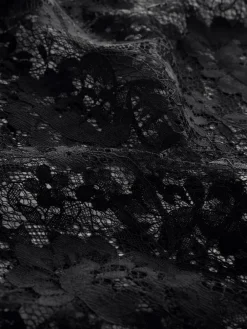 Sale Next Satin Midi Skirt With Lace Trim Black