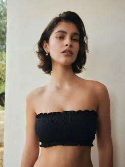 Next Shirred Bandeau Bikini Top^Women Swimwear