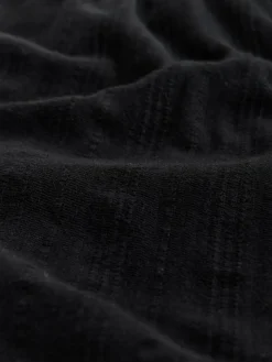 Next Black Shirred Jersey Shorts^Women Shorts