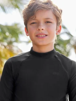 Next Black Short Sleeve Rash Vest (1.5-16yrs)^BOY Swimwear