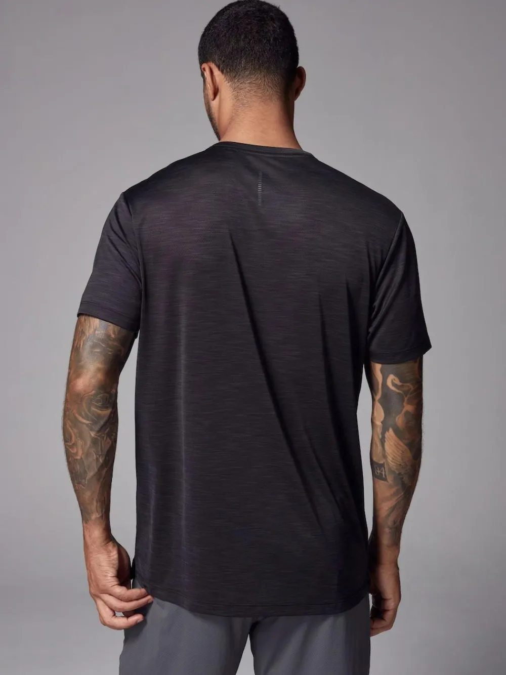 New Next Black Short Sleeve Tee Active Gym Training Top