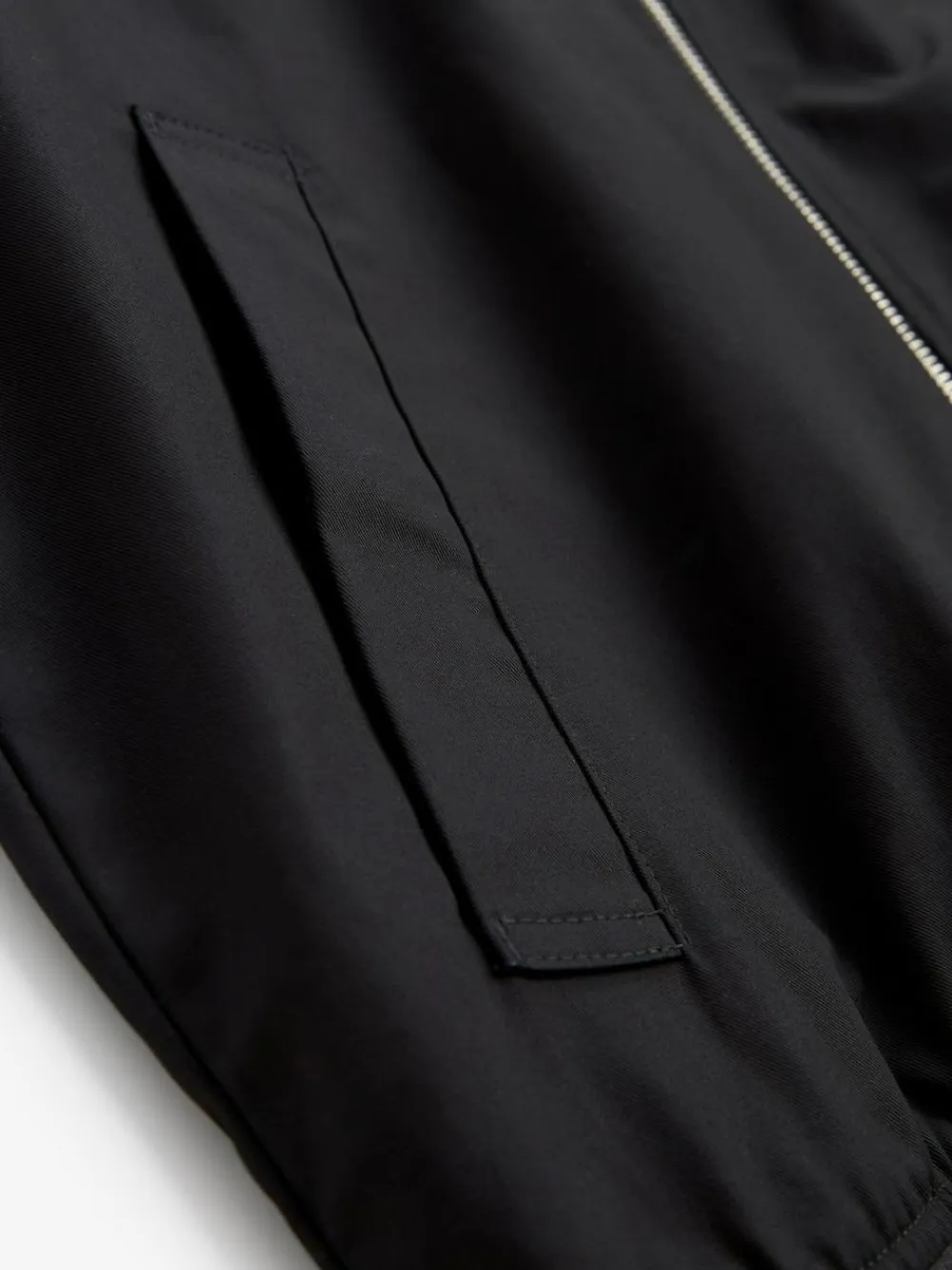 Hot Next Shower Resistant Check Lining Harrington Jacket Black