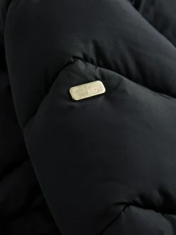 Online Next Shower Resistant Faux Fur Lined Hooded Padded Coat (3-16yrs) Black