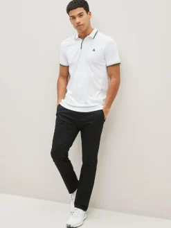 Sale Next Black Shower Resistant Golf Stretch Chino Trousers