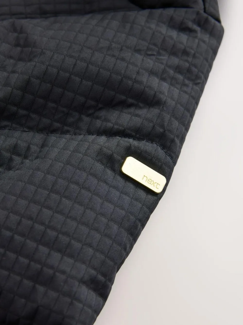 Next Black Shower Resistant Longline Padded Coat (3-16yrs)^ Jackets & Coats|Snowsuits & Coats