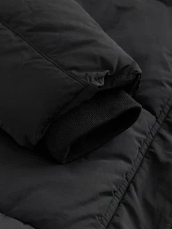 New Next Shower Resistant Longline Padded Coat Black