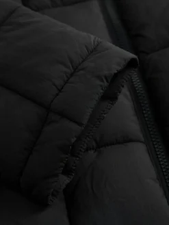 Hot Next Shower Resistant Square Quilted Coat (3-16yrs) Black