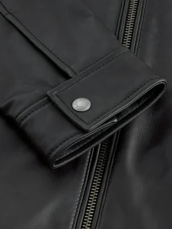 Next Signature Leather Funnel Neck Jacket^ Blazers & Formal Jackets