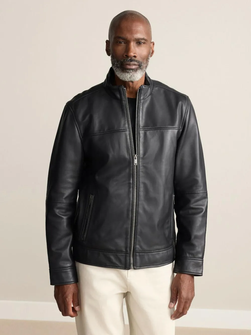 Next Signature Leather Funnel Neck Jacket^ Blazers & Formal Jackets