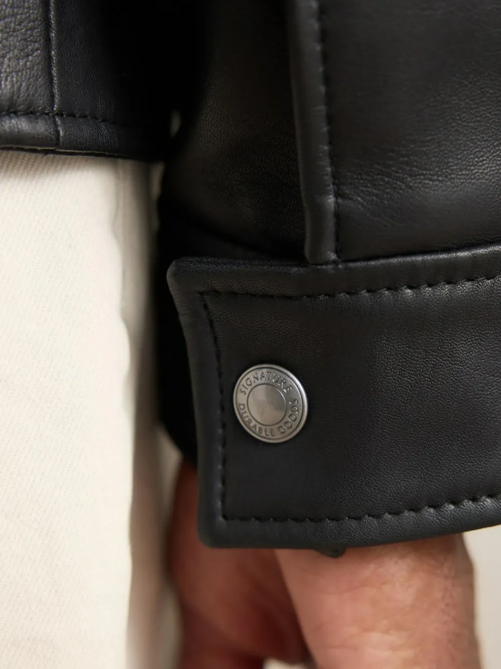 Next Signature Leather Funnel Neck Jacket^ Blazers & Formal Jackets