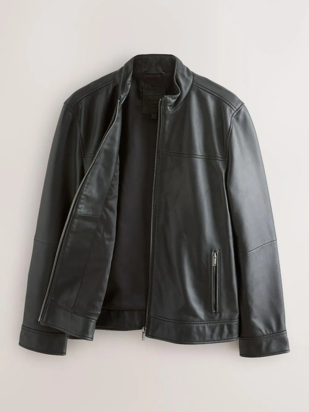 Next Signature Leather Funnel Neck Jacket^ Blazers & Formal Jackets