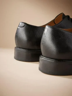 Next Black Signature Leather Sole Derby Shoes