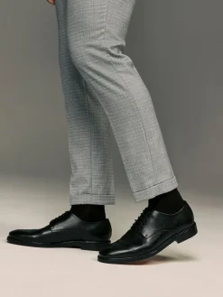 Next Black Signature Leather Sole Derby Shoes