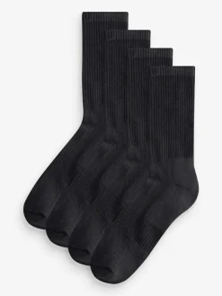Next Black Signature Modal Cushioned Sports Socks 4 Pack^ Socks|Socks
