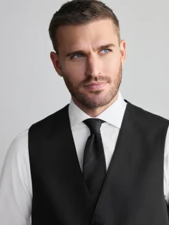 Next Black Signature Nova Fides Wool Waistcoat^ Vests