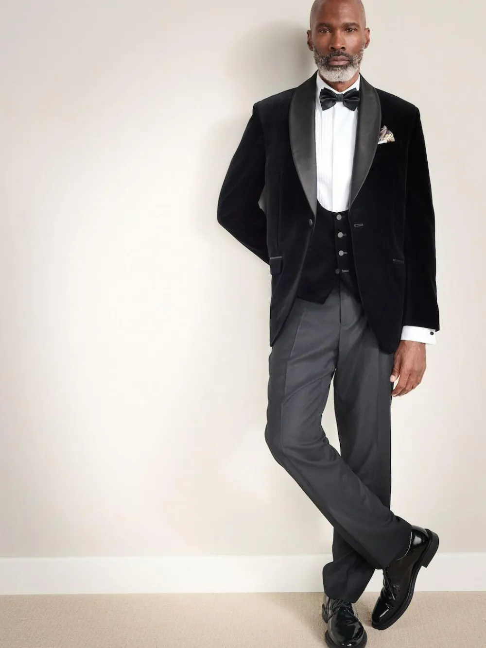 Next Black Signature Pontoglio Italian Velvet Waistcoat^ Coats & Jackets|Coats & Jackets