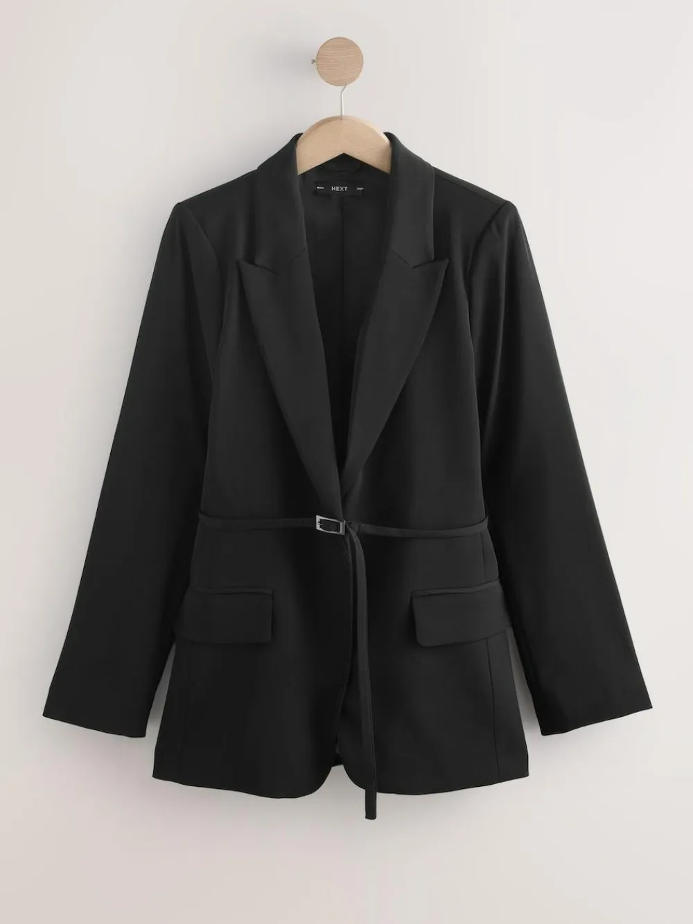 Next Black Single Breasted Skinny Belt Blazer^Women Blazers|Suits & Tailoring