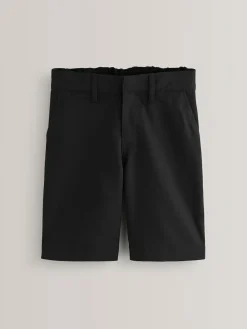 Clearance Next Single Flat Front School Shorts (3-14yrs) Black