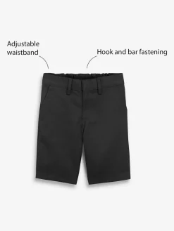 Clearance Next Single Flat Front School Shorts (3-14yrs) Black