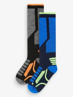 Hot Next Black Ski Socks 2 Pack