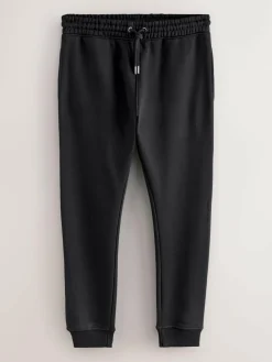 Next Black Skinny Fit Slim Fit Brushback Heavyweight Joggers