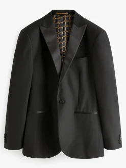 Next Black Skinny Fit Tuxedo Suit Jacket^ Blazers & Formal Jackets|Black Suits