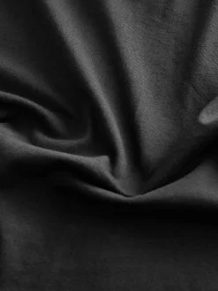 New Next Slim Fit 100% Cotton V-Neck Layering T-Shirts 5 Pack Black