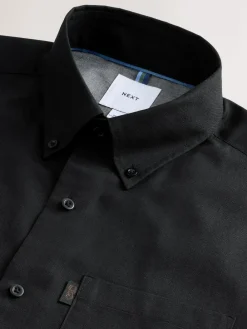 Outlet Next Black Slim Fit Button Down Easy Iron Oxford Shirt
