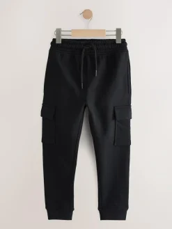 Next Black Slim Fit Cargo Rich Joggers (3-16yrs)^BOY Joggers|Sweat Pants