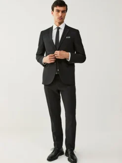 Clearance Next Slim Fit Essential Suit Trousers Black