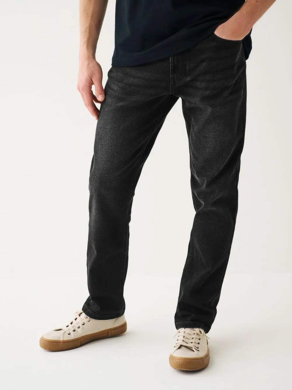 Next Black Slim Fit Essential Stretch Jeans
