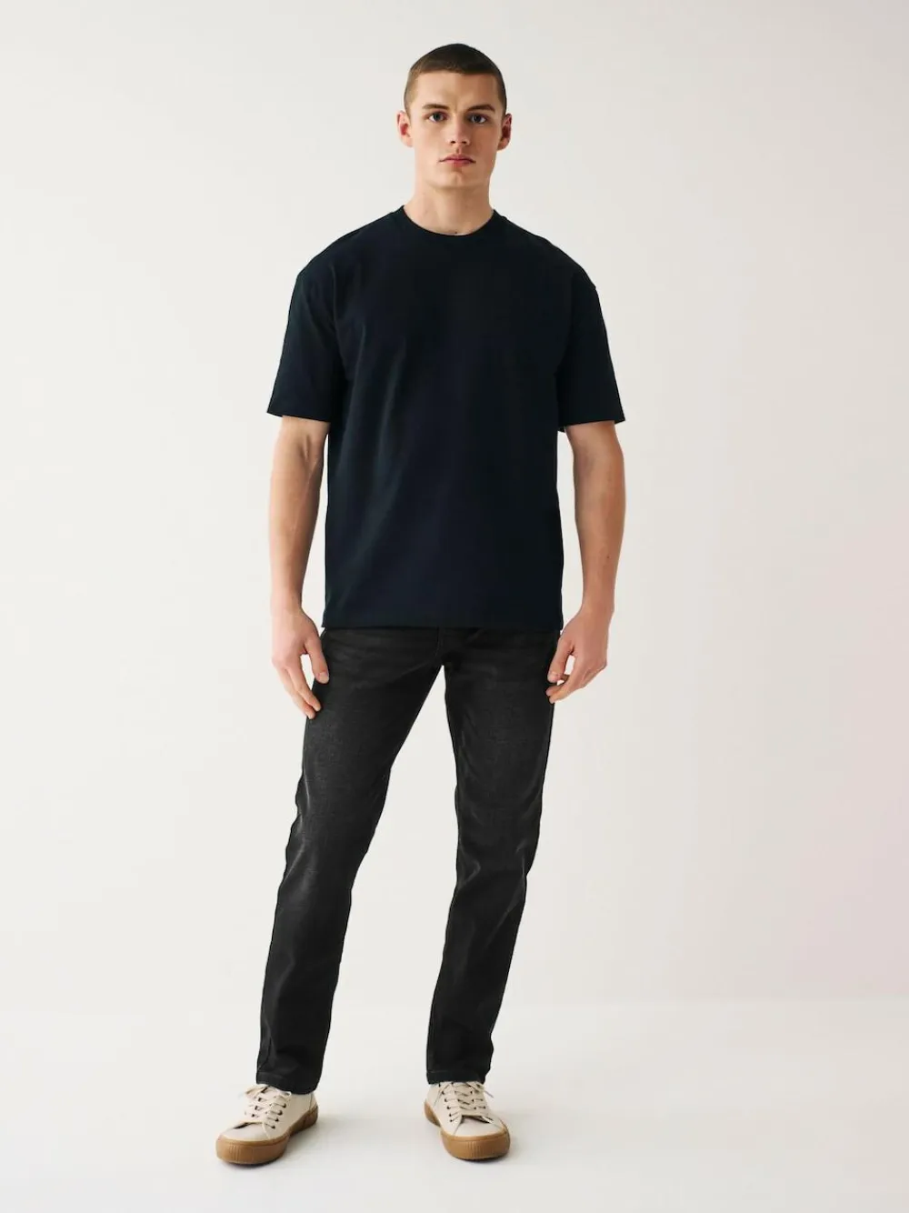 Next Black Slim Fit Essential Stretch Jeans